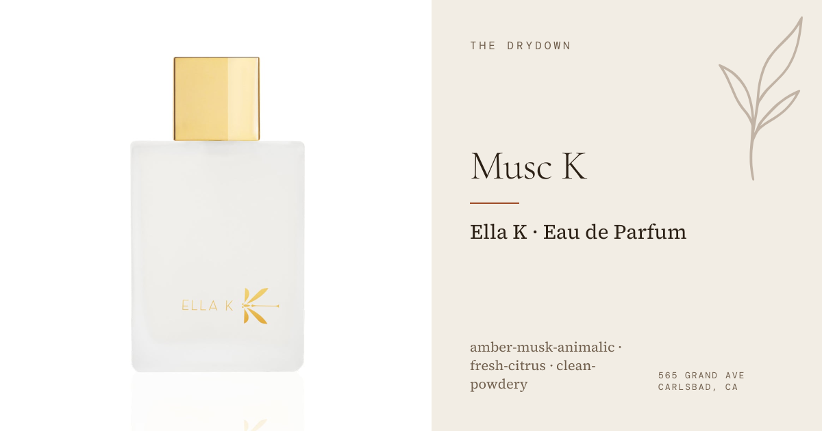 Ella K Musc K Eau de Parfum | The Drydown